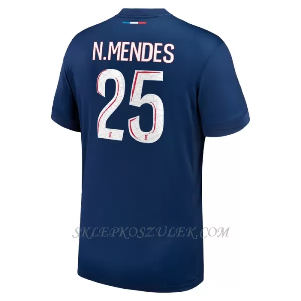 Koszulka Piłkarska Paris Saint-Germain Nuno Mendes 25 Męska Domowa 2024/25