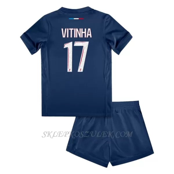 Koszulka Piłkarska Paris Saint-Germain Vitinha 17 Dziecięca Domowa 2024/25