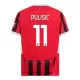 Koszulka Piłkarska AC Milan Christian Pulišić 11 Dziecięca Domowa 2024/25