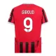 Koszulka Piłkarska AC Milan Olivier Giroud 9 Dziecięca Domowa 2024/25