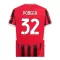 Koszulka Piłkarska AC Milan Pobega 32 Męska Domowa 2024/25
