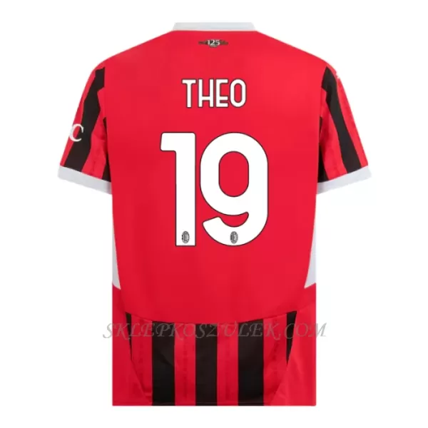 Koszulka Piłkarska AC Milan Theo Hernández 19 Dziecięca Domowa 2024/25