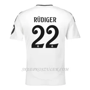 Koszulka Piłkarska Real Madryt Antonio Rüdiger 22 Męska Domowa 2024/25