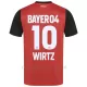 Koszulka Piłkarska Bayer 04 Leverkusen Florian Wirtz 10 Dziecięca Domowa 2024/25