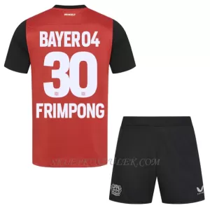 Koszulka Piłkarska Bayer 04 Leverkusen Jeremie Frimpong 30 Dziecięca Domowa 2024/25