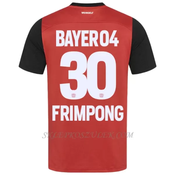 Koszulka Piłkarska Bayer 04 Leverkusen Jeremie Frimpong 30 Dziecięca Domowa 2024/25