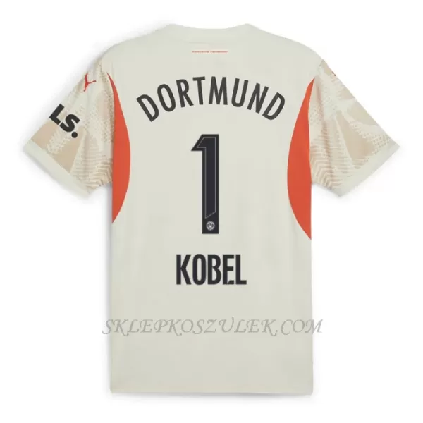Koszulka Piłkarska Bramkarska Borussia Dortmund Kobel 1 Dziecięca Domowa 2024/25