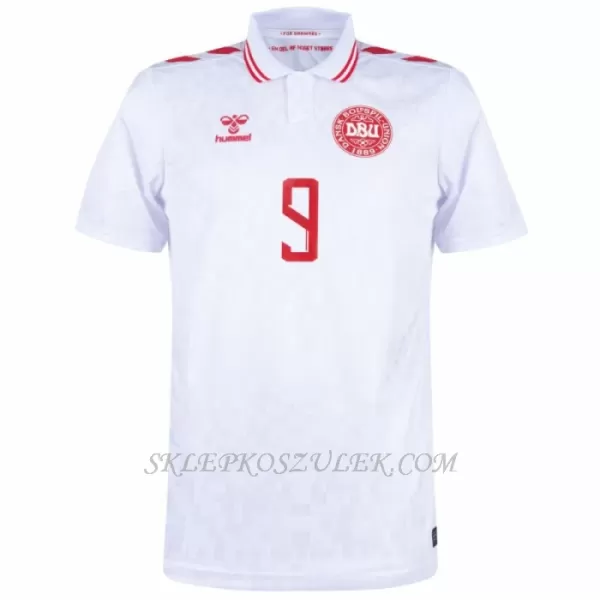 Koszulka Piłkarska Dania Rasmus Højlund 9 Męska Domowa Euro 2024