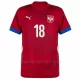 Koszulka Piłkarska Serbia Dušan Vlahovic 18 Męska Domowa Euro 2024