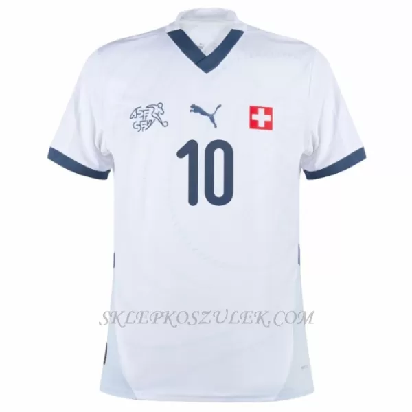 Koszulka Piłkarska Szwajcaria Xhaka 10 Męska Wyjazdowa Euro 2024