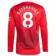 Koszulka Piłkarska Manchester United Bruno Fernandes 8 Męska Domowa 2024/25 Długi Rękaw