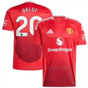 Koszulka Piłkarska Manchester United Diogo Dalot 20 Męska Domowa 2024/25