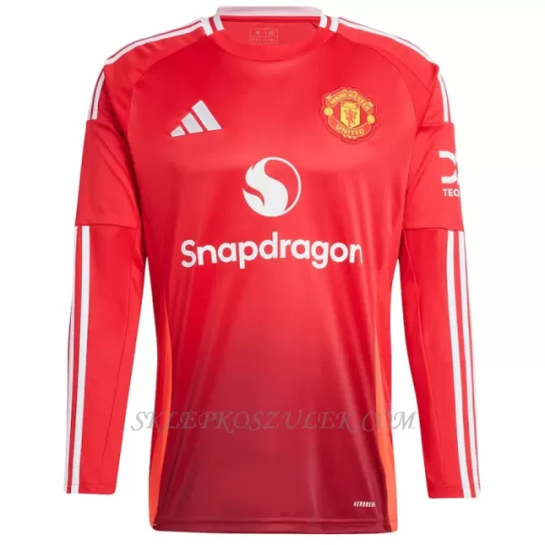 Koszulka Piłkarska Manchester United Marcus Rashford 10 Męska Domowa 2024/25 Długi Rękaw