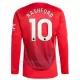 Koszulka Piłkarska Manchester United Marcus Rashford 10 Męska Domowa 2024/25 Długi Rękaw