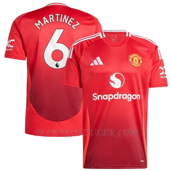 Koszulka Piłkarska Manchester United Martinez 6 Męska Domowa 2024/25