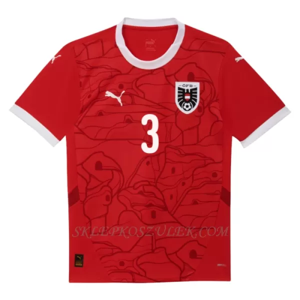 Koszulka Piłkarska Austria Gernot Trauner 3 Męska Domowa Euro 2024