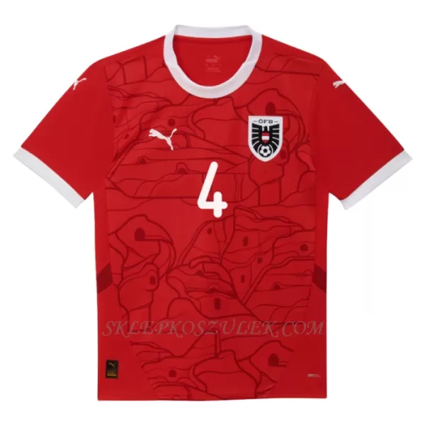 Koszulka Piłkarska Austria Kevin Danso 4 Męska Domowa Euro 2024