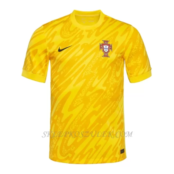 Koszulka Piłkarska Bramkarska Portugalia Diogo Costa 22 Męska Euro 2024 Żółty