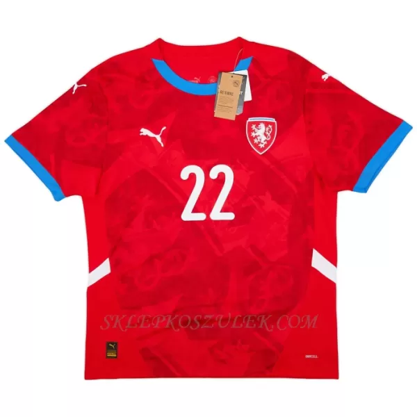Koszulka Piłkarska Czechy Soucek 22 Męska Domowa Euro 2024