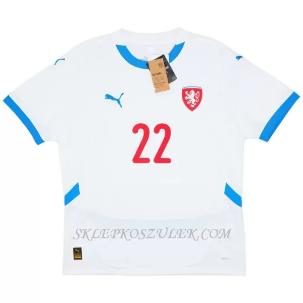 Koszulka Piłkarska Czechy Soucek 22 Męska Wyjazdowa Euro 2024