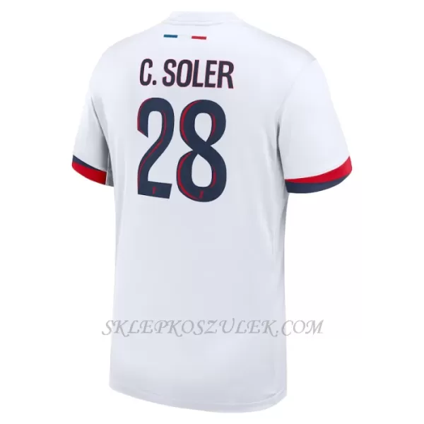 Koszulka Piłkarska Paris Saint-Germain Carlos Soler 28 Męska Wyjazdowa 2024/25