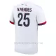 Koszulka Piłkarska Paris Saint-Germain Nuno Mendes 25 Męska Wyjazdowa 2024/25
