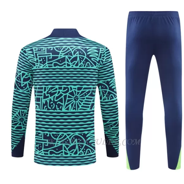 Brazylia Zestaw Bluzy Treningowej Męska 2024/25 Zielony