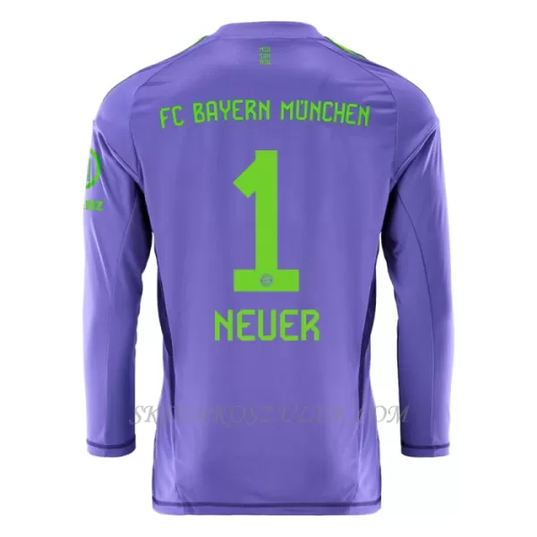 Koszulka Piłkarska Bramkarska FC Bayern Monachium Manuel Neuer 1 Dziecięca Wyjazdowa 2024/25