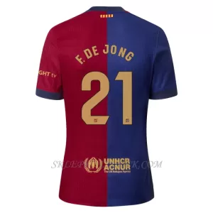 Koszulka Piłkarska FC Barcelona Frenkie de Jong 21 Męska Domowa 2024/25