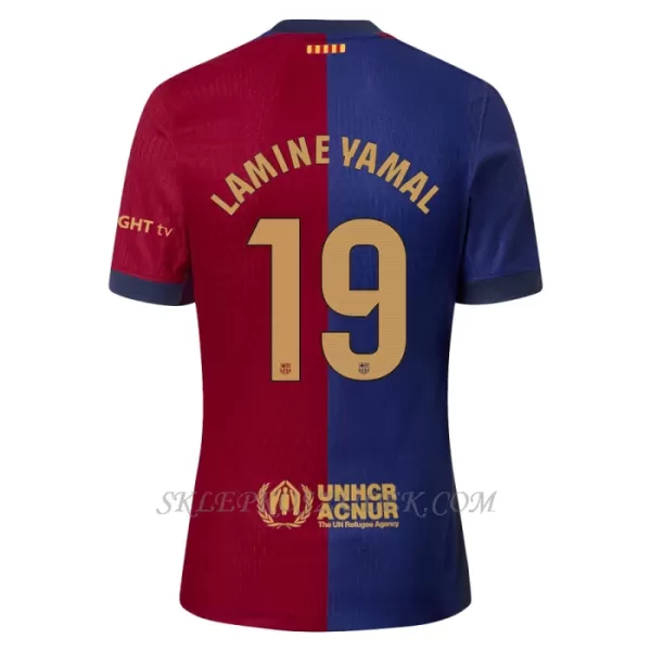 Koszulka Piłkarska FC Barcelona Lamine Yamal 19 Dziecięca Domowa 2024/25