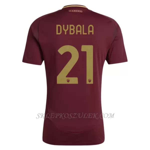 Koszulka Piłkarska AS Roma Paulo Dybala 21 Dziecięca Domowa 2024/25