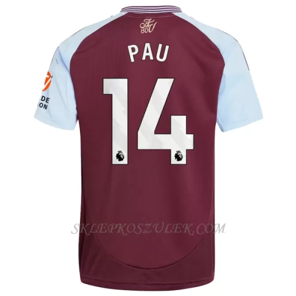 Koszulka Piłkarska Aston Villa Pau 14 Męska Domowa 2024/25