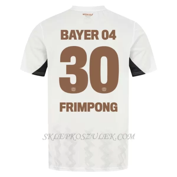 Koszulka Piłkarska Bayer 04 Leverkusen Jeremie Frimpong 30 Dziecięca Wyjazdowa 2024/25