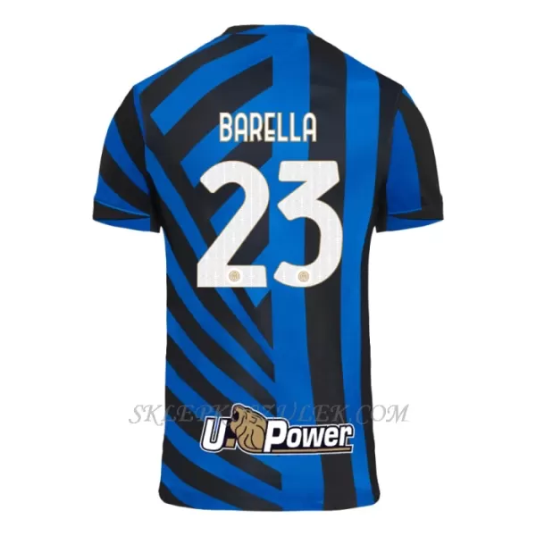 Koszulka Piłkarska Inter Mediolan Barella 23 Dziecięca Domowa 2024/25