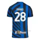 Koszulka Piłkarska Inter Mediolan Benjamin Pavard 28 Dziecięca Domowa 2024/25