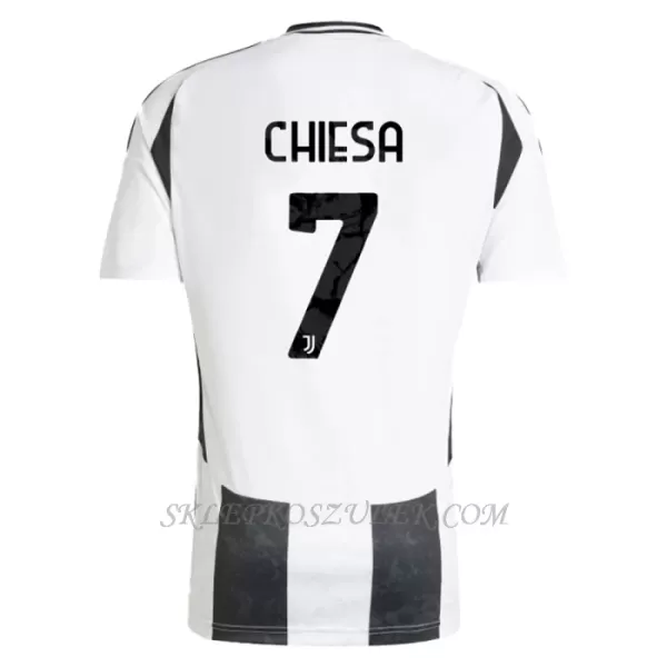 Koszulka Piłkarska Juventus Federico Chiesa 7 Dziecięca Domowa 2024/25