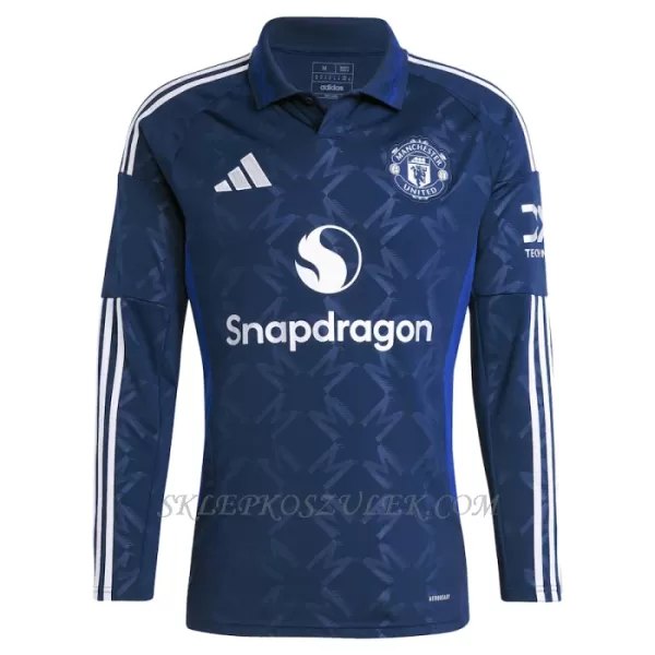 Koszulka Piłkarska Manchester United Męska Wyjazdowa 2024/25 Długi Rękaw