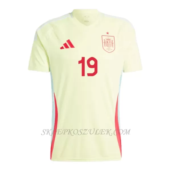 Koszulka Piłkarska Hiszpania Lamine Yamal 19 Dziecięca Wyjazdowa Euro 2024