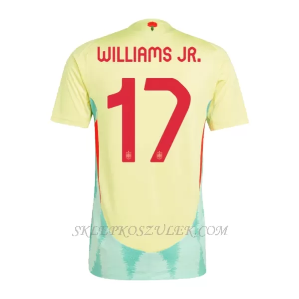 Koszulka Piłkarska Hiszpania Williams JR 17 Męska Wyjazdowa Euro 2024