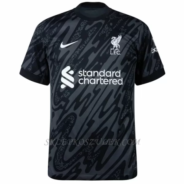 Koszulka Piłkarska Bramkarska Liverpool Alisson Becker 1 Męska 2024/25 Czarny