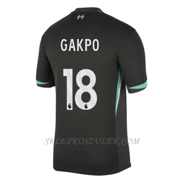 Koszulka Piłkarska Liverpool Cody Gakpo 18 Dziecięca Wyjazdowa 2024/25