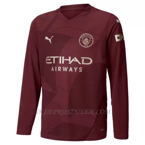 Koszulka Piłkarska Manchester City Dziecięca Alternatywna 2024/25 Długi Rękaw