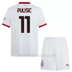 Koszulka Piłkarska AC Milan Christian Pulišić 11 Dziecięca Wyjazdowa 2024/25