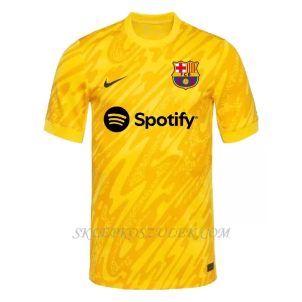 Koszulka Piłkarska Bramkarska FC Barcelona Dziecięca Wyjazdowa 2024/25
