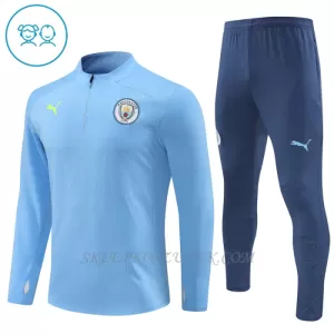 Manchester City Zestaw Bluzy Treningowej Dziecięca 2024/25 Niebieski