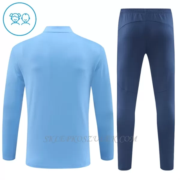 Manchester City Zestaw Bluzy Treningowej Dziecięca 2024/25 Niebieski