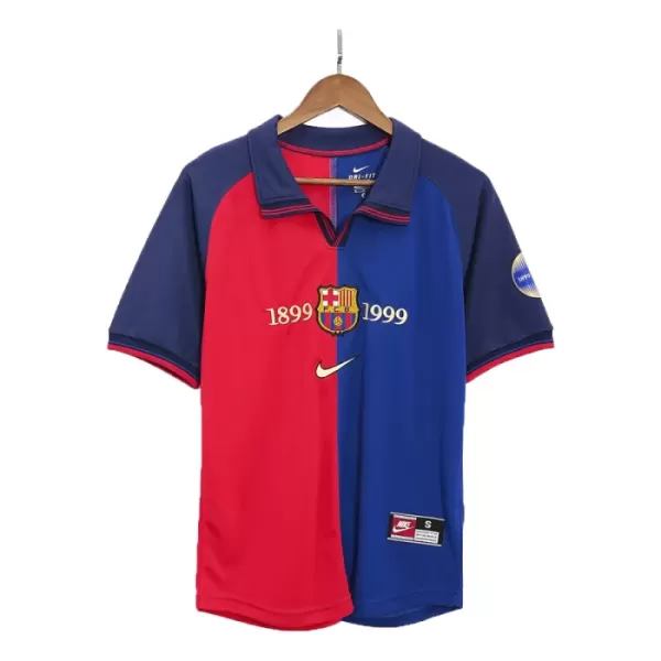 Koszulka Piłkarska FC Barcelona 1999-00 Męska Domowa Retro