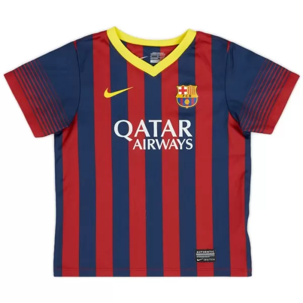 Koszulka Piłkarska FC Barcelona 2013-14 Męska Domowa Retro