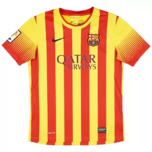 Koszulka Piłkarska FC Barcelona 2013-14 Męska Wyjazdowa Retro