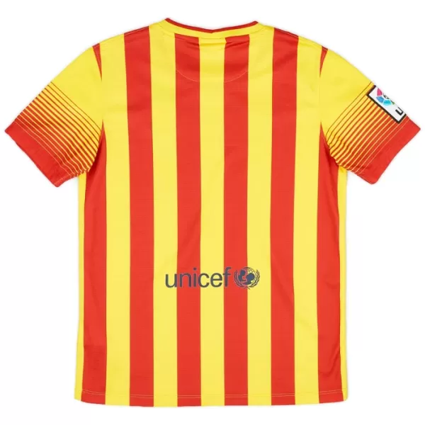 Koszulka Piłkarska FC Barcelona 2013-14 Męska Wyjazdowa Retro
